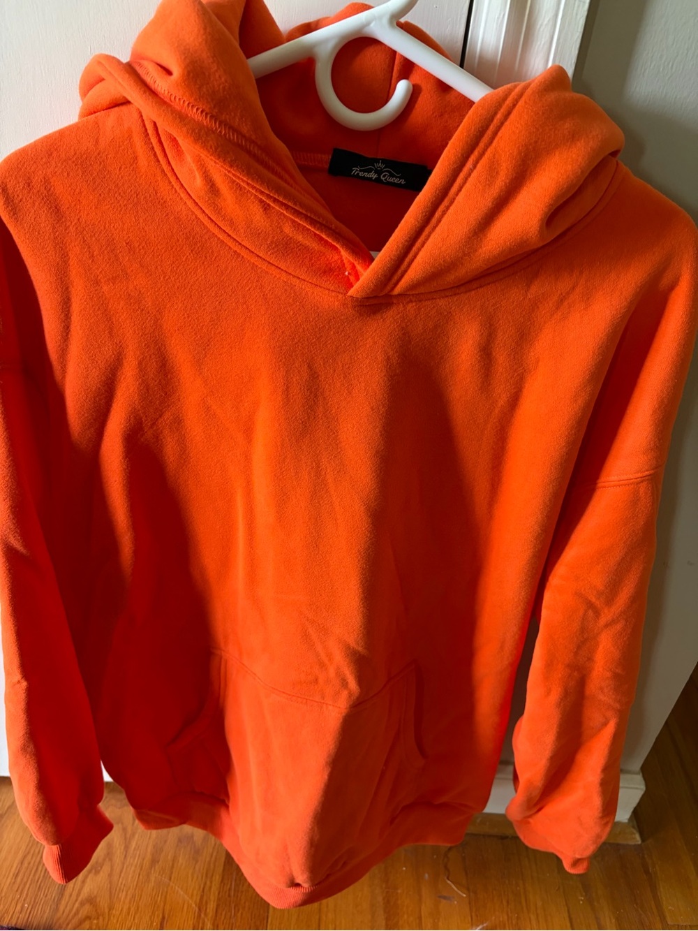 Orange Fleece Hoodie